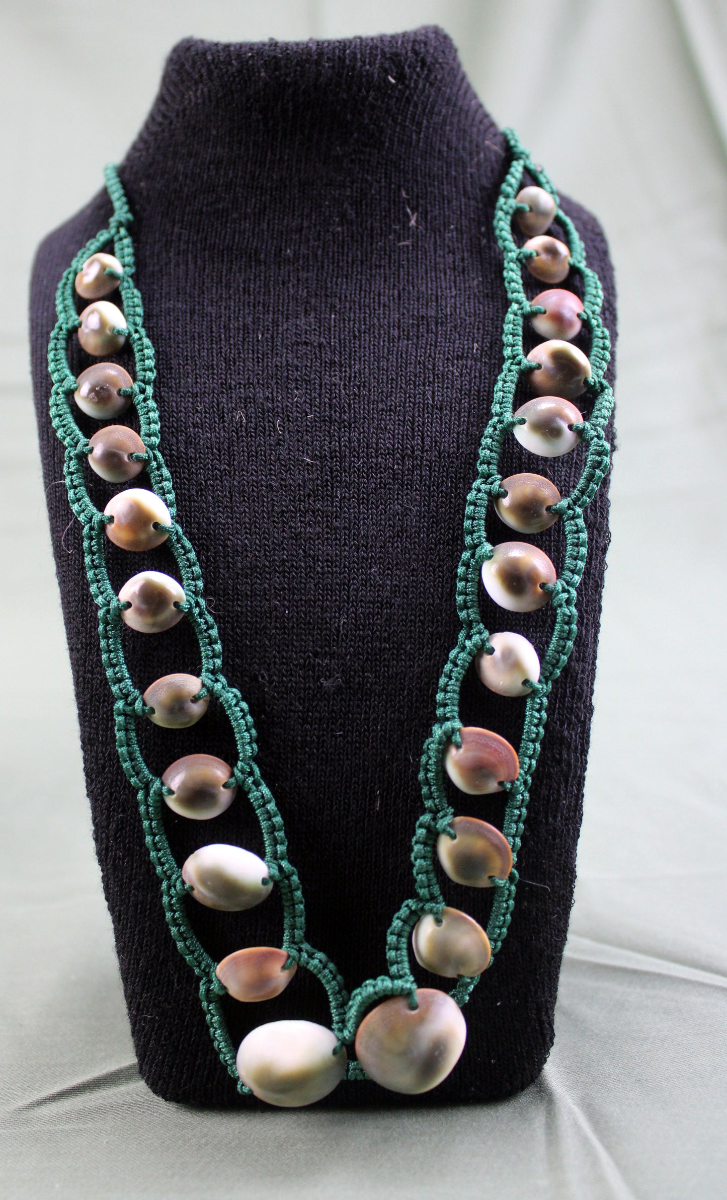 Handwoven Shell Bead Necklace