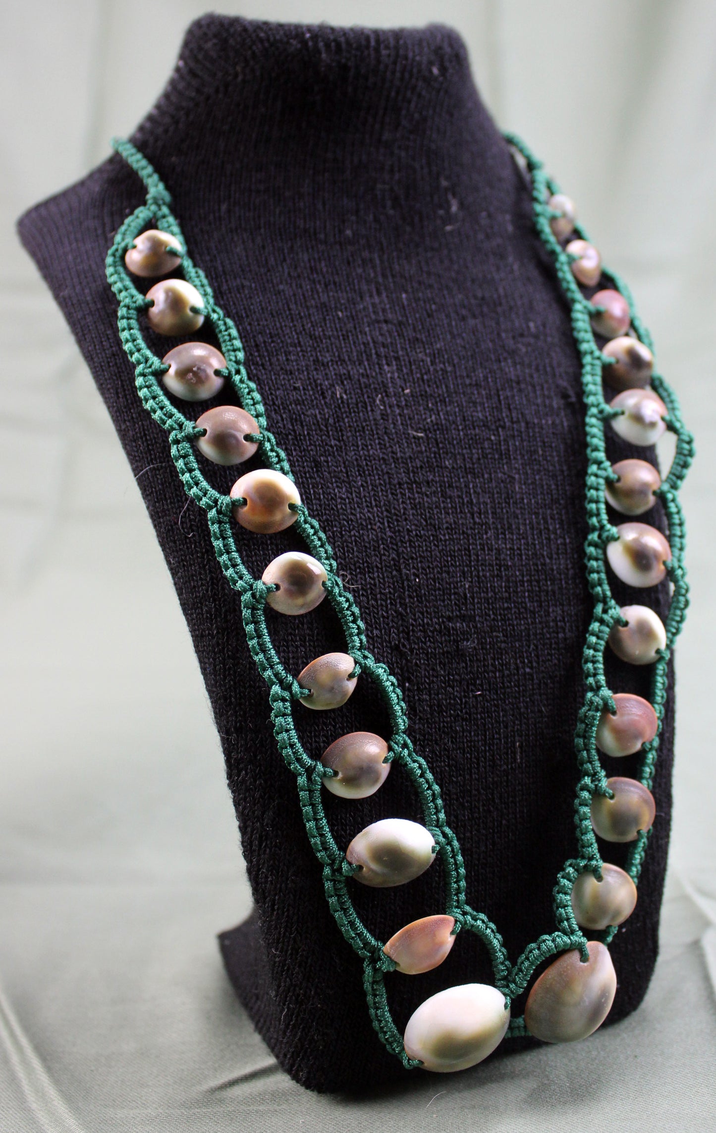 Handwoven Shell Bead Necklace